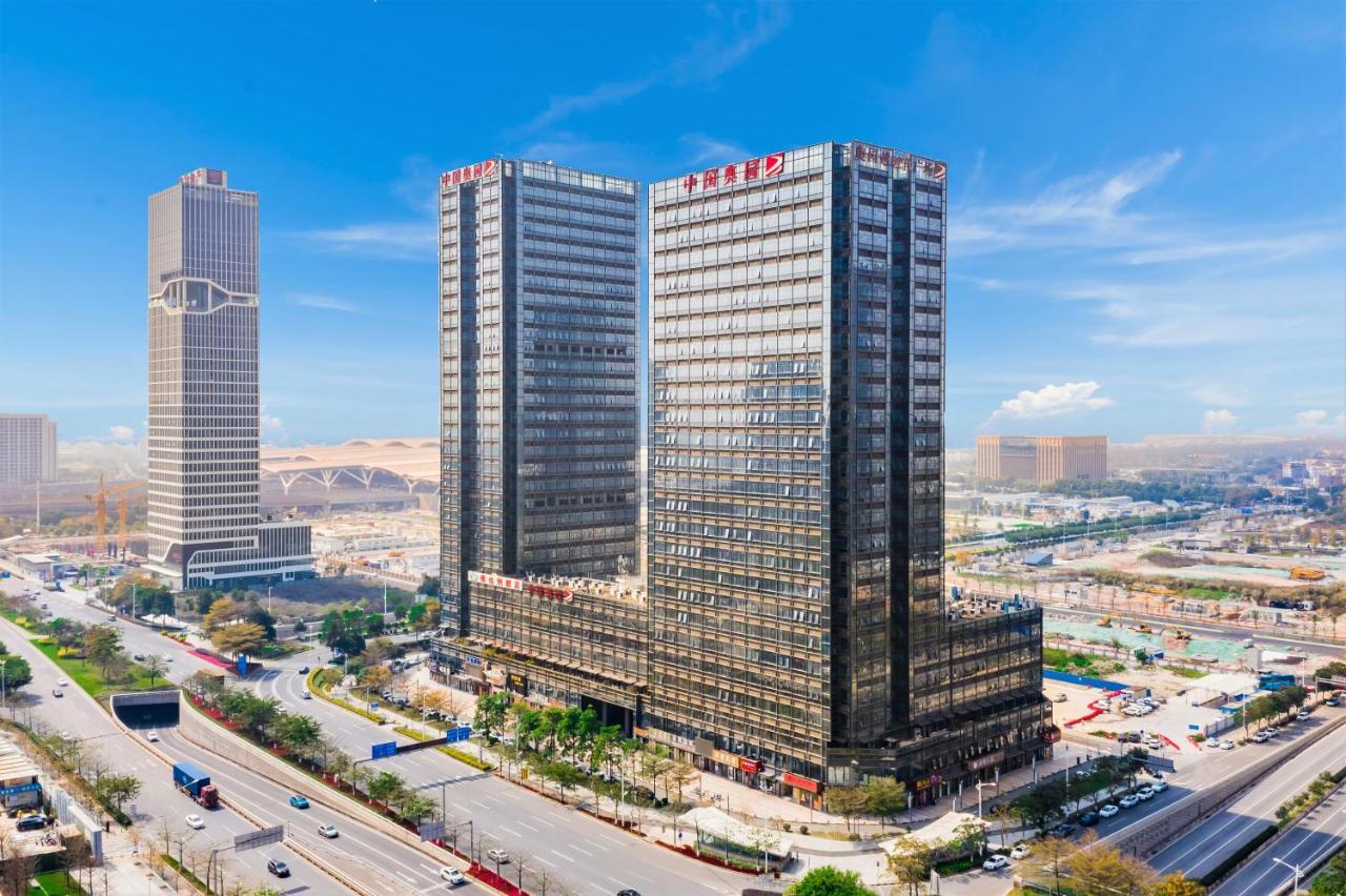 April Fair Duplex Apartment Guangzhou South Railway Station Ao Yuan Yue Shi Dai Branch Eksteriør bilde