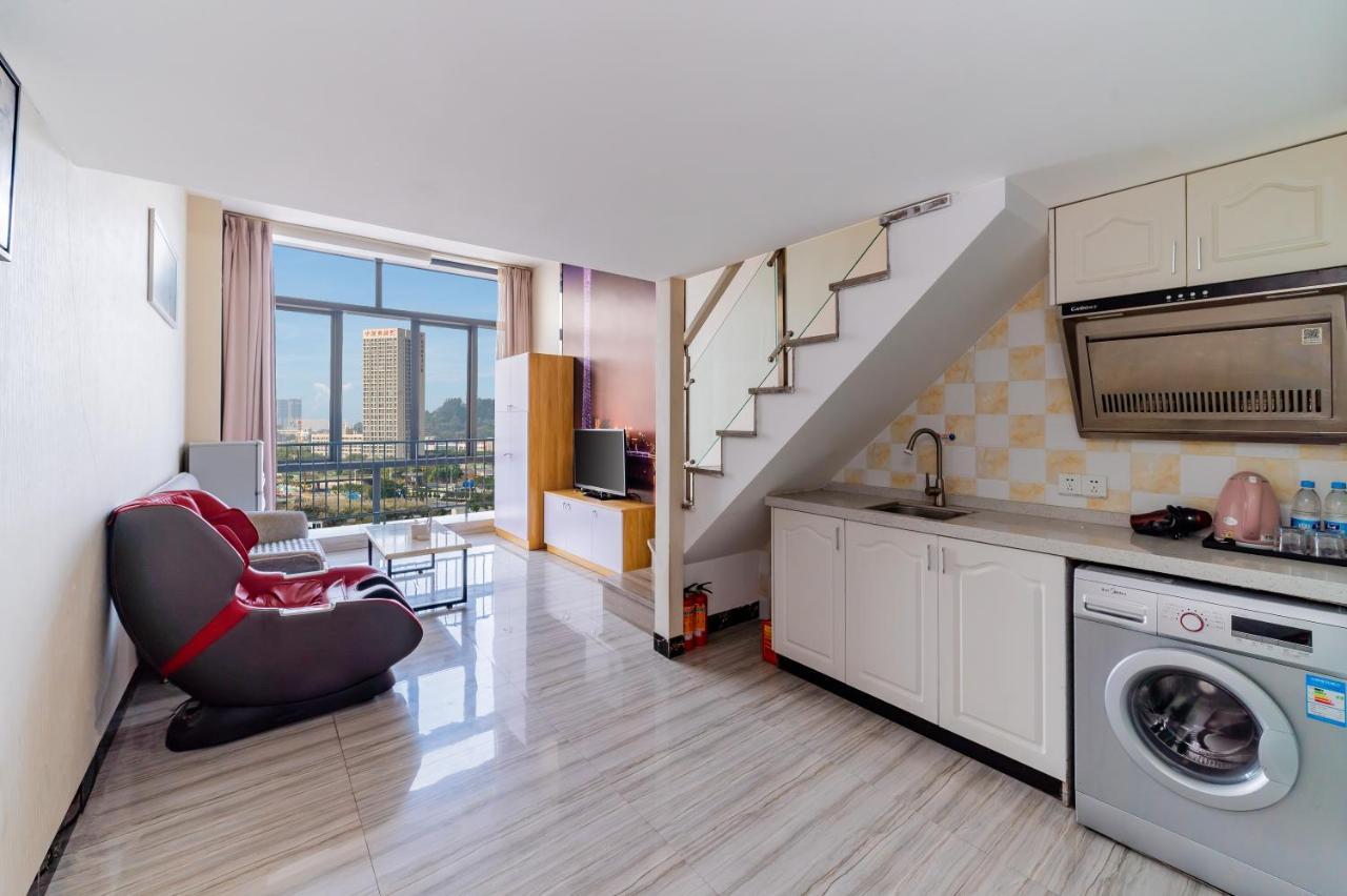 April Fair Duplex Apartment Guangzhou South Railway Station Ao Yuan Yue Shi Dai Branch Eksteriør bilde