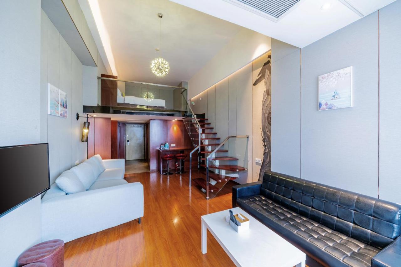 April Fair Duplex Apartment Guangzhou South Railway Station Ao Yuan Yue Shi Dai Branch Eksteriør bilde