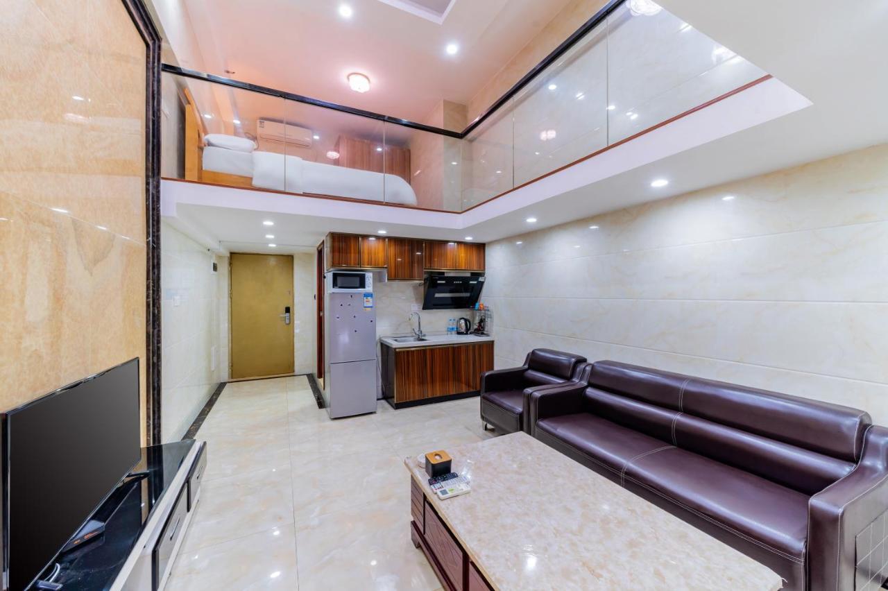 April Fair Duplex Apartment Guangzhou South Railway Station Ao Yuan Yue Shi Dai Branch Eksteriør bilde