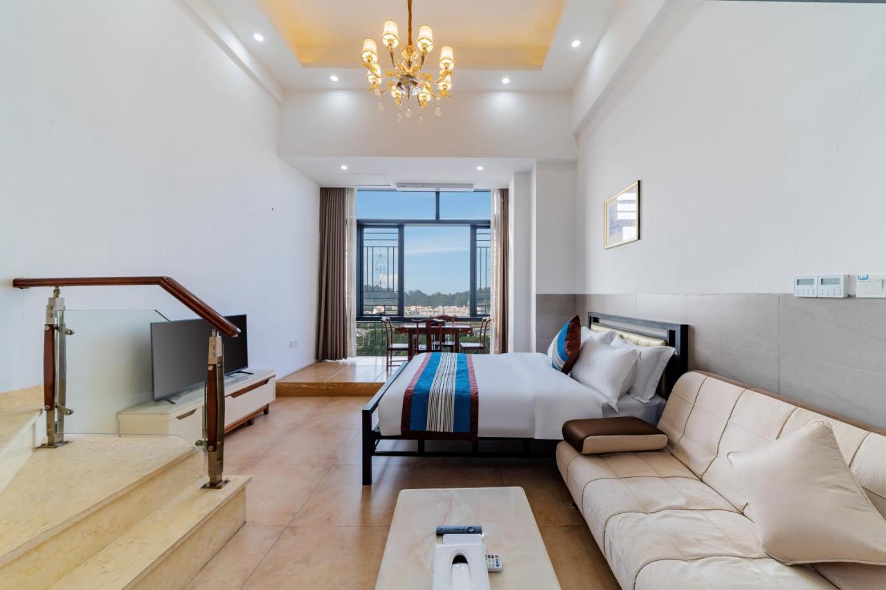 April Fair Duplex Apartment Guangzhou South Railway Station Ao Yuan Yue Shi Dai Branch Eksteriør bilde