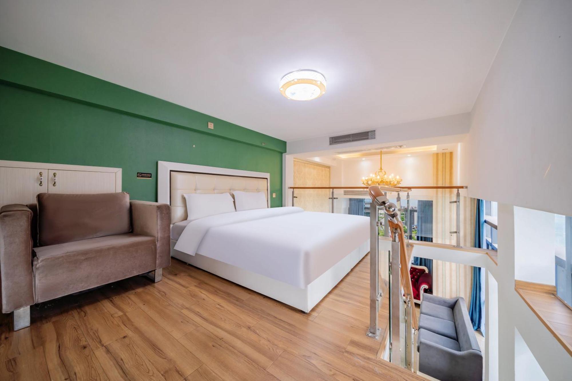 April Fair Duplex Apartment Guangzhou South Railway Station Ao Yuan Yue Shi Dai Branch Eksteriør bilde