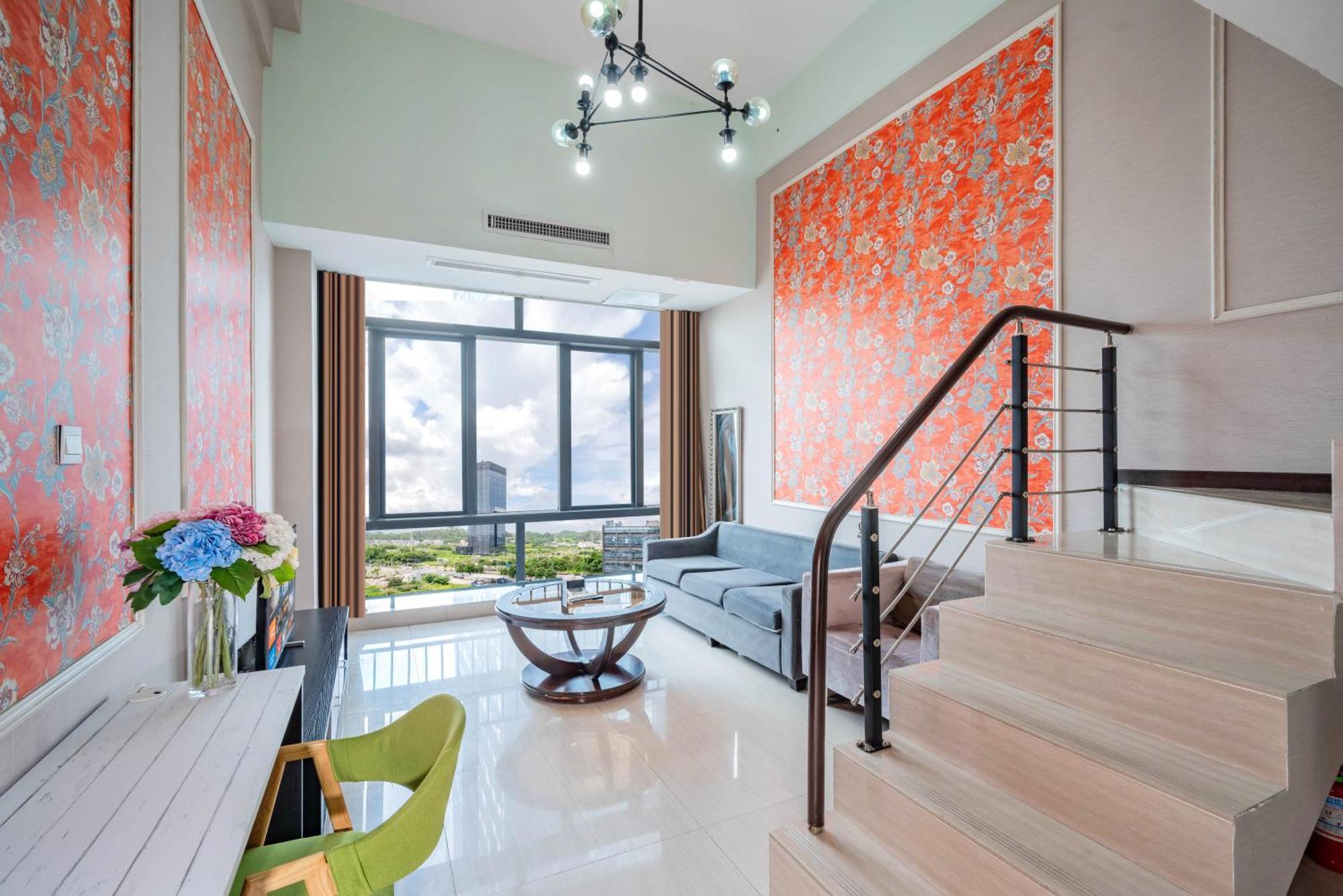 April Fair Duplex Apartment Guangzhou South Railway Station Ao Yuan Yue Shi Dai Branch Eksteriør bilde