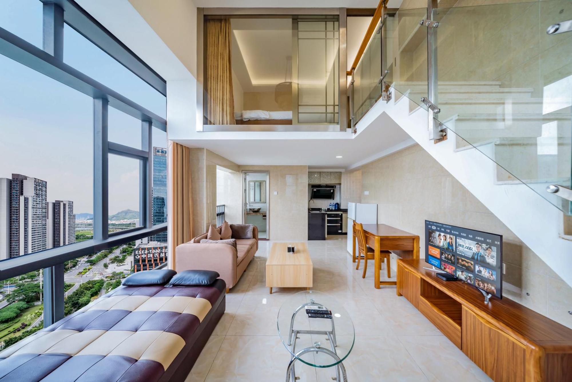 April Fair Duplex Apartment Guangzhou South Railway Station Ao Yuan Yue Shi Dai Branch Eksteriør bilde