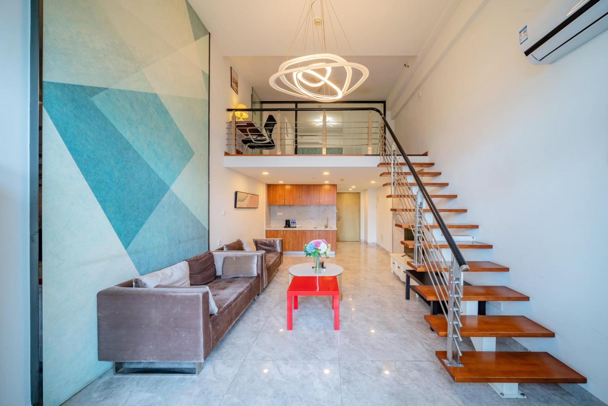 April Fair Duplex Apartment Guangzhou South Railway Station Ao Yuan Yue Shi Dai Branch Eksteriør bilde