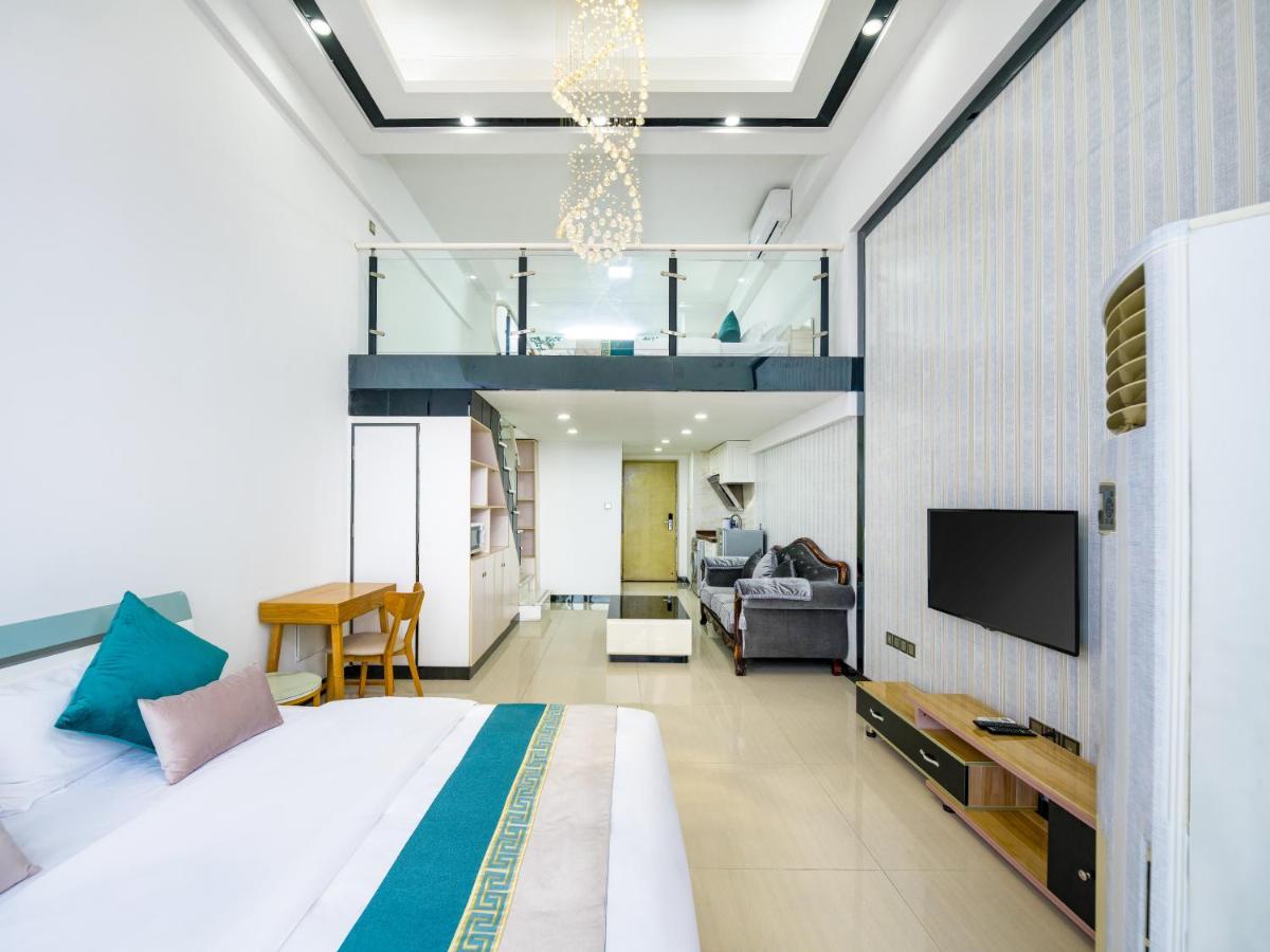 April Fair Duplex Apartment Guangzhou South Railway Station Ao Yuan Yue Shi Dai Branch Eksteriør bilde