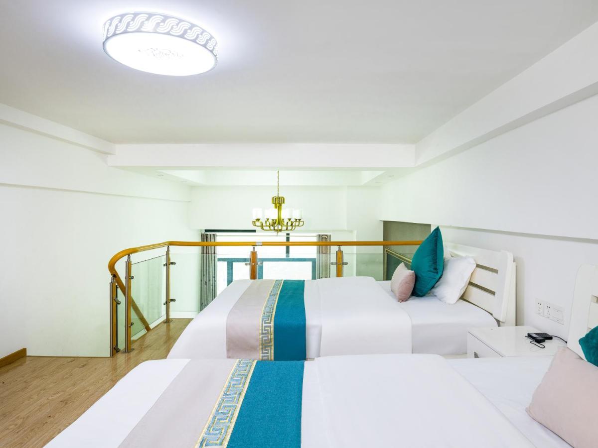 April Fair Duplex Apartment Guangzhou South Railway Station Ao Yuan Yue Shi Dai Branch Eksteriør bilde