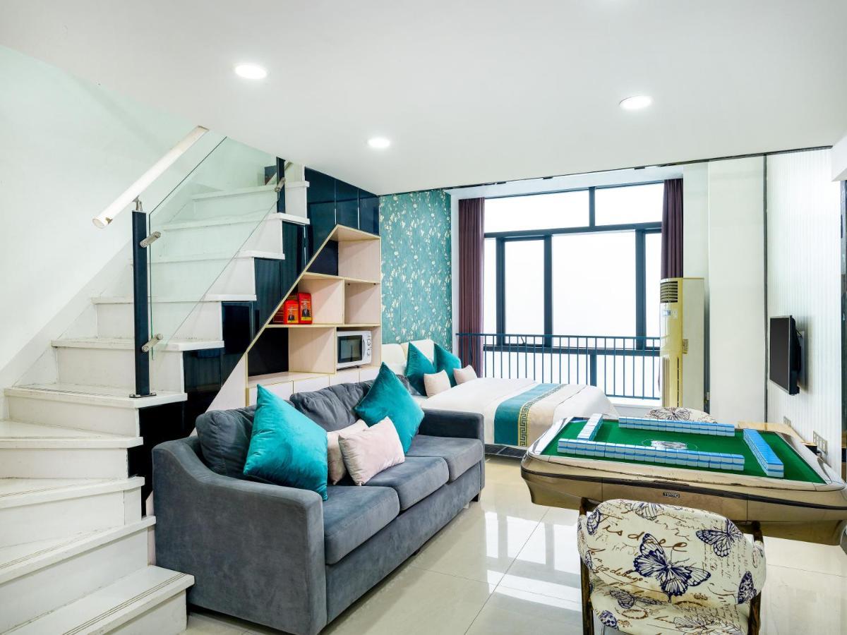 April Fair Duplex Apartment Guangzhou South Railway Station Ao Yuan Yue Shi Dai Branch Eksteriør bilde